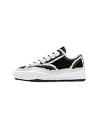 Maison Mihara Yasuhiro Peterson OG Sohle Canvas Niedrig Ausgefranst Schwarz