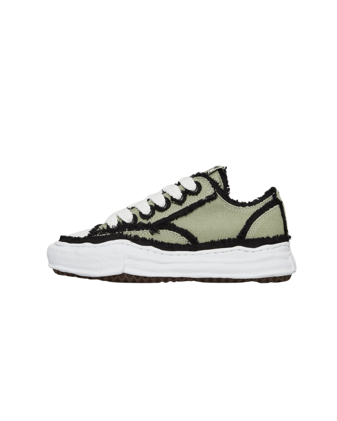 Maison Mihara Yasuhiro Peterson OG Sole Canvas Low Frayed Khaki