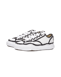 Maison Mihara Yasuhiro Peterson OG Sole Canvas Low Frayed White