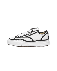Maison Mihara Yasuhiro Peterson OG Sole Canvas Low Frayed White
