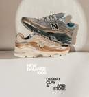 New Balance 1000 Desert Clay M1000DG on-feet met wijde cargobroek voor een neutrale streetwear fit en futuristische look

