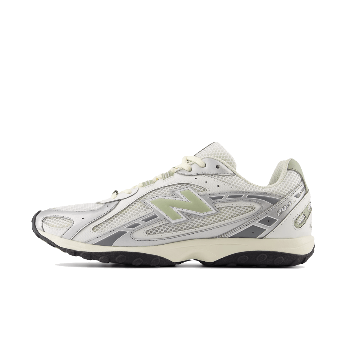 New Balance 204L Silver Metallic Sage Green