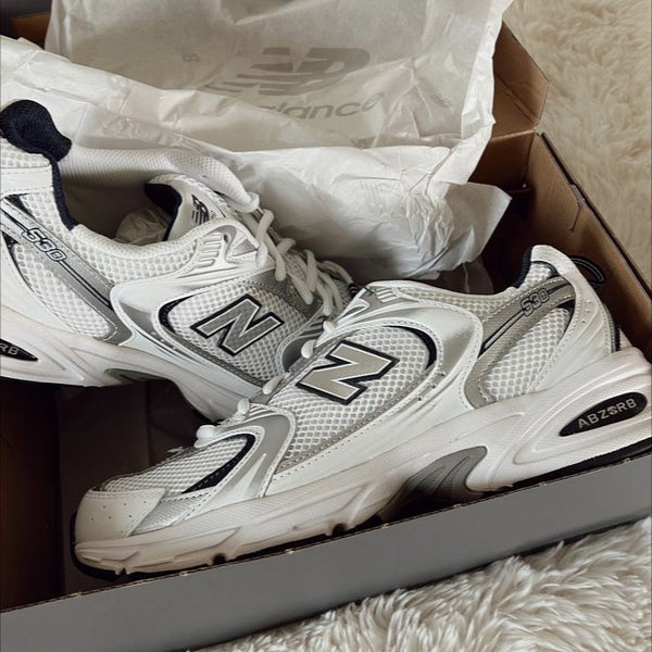 New Balance 530 White Silver Navy