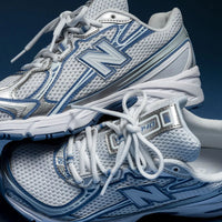 New Balance 740v2 White Ice Blue Sea Lime met originele doos, ABZORB-demping en frisse colorway in beeld

