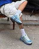 New Balance Abzorb 2000 Baby Blue – close-up Abzorb dempingsmidsole en babyblauwe textuur