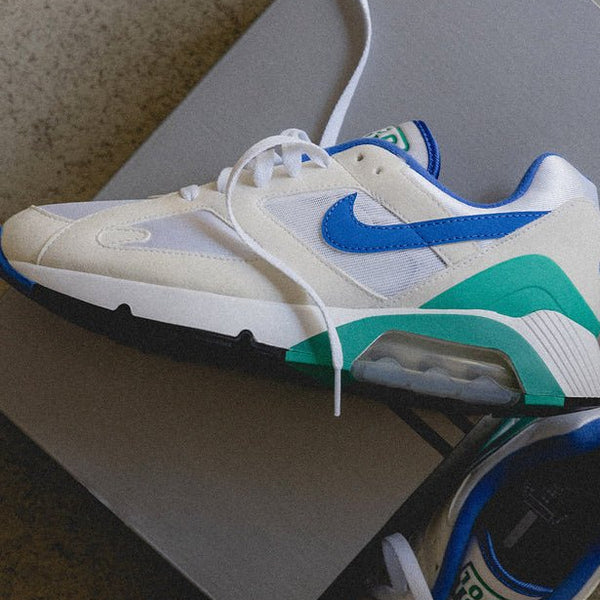 Nike Air 180 White Medium Blue Clear Jade