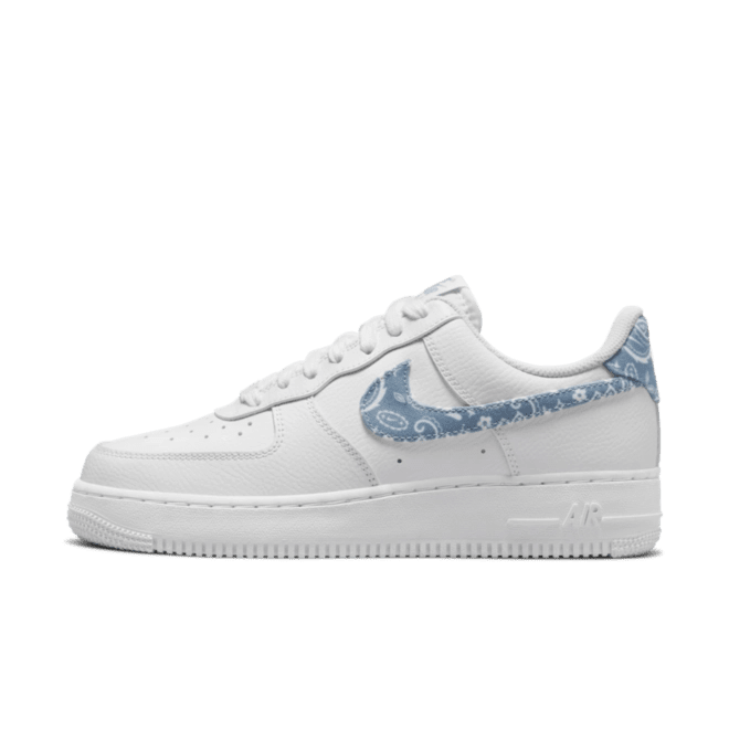 Nike Air Force 1 Low '07 Essential White Worn Blue Paisley
