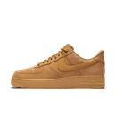 Nike Air Force 1 Low Flax Wheat CJ9179-200 zijaanzicht met premium nubuck upper en gumsole in herfststijl