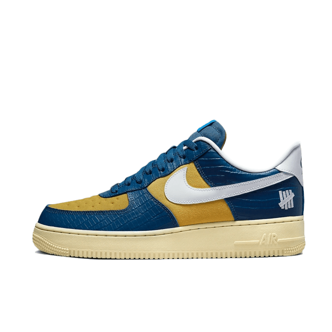 Nike Air Force 1 Low SP Undefeated 5 On It Blue Yellow Croc