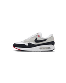 Nike Air Max 1 '86 Big Bubble Obsidian – zijkant met navy Swoosh, retro wit mesh en oversized Air-unit, te koop bij Snrkickz