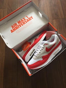 Nike Air Max 1 ‘86 Golf Sport Red on foot – hoe deze frisse sneaker valt en styled wordt, ook off the green, via Snrkickz