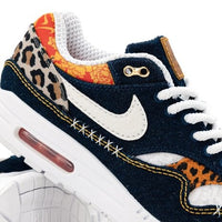 Nike Air Max 1 Premium Denim Leopard on foot zo valt en combineer je deze opvallende sneaker via Snrkickz