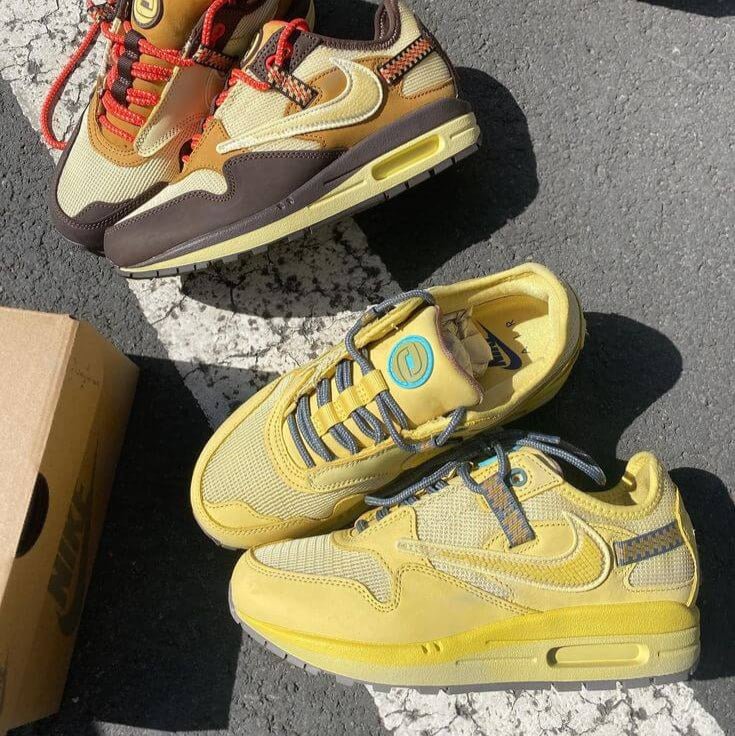 Nike Air Max 1 Travis Scott Cactus Jack Saturn Gold