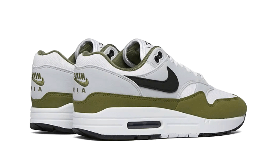 Nike Air Max 1 White Black Medium Olive