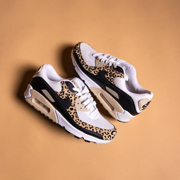 Nike Air Max 90 Leopard Sanddrift Schwarz (Damen)