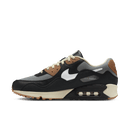 Nike Air Max 90 SP Patta Waves Black Particle Grey – vooraanzicht met golvend zwart suède paneel, grijze mesh en klassieke Air Max-zool