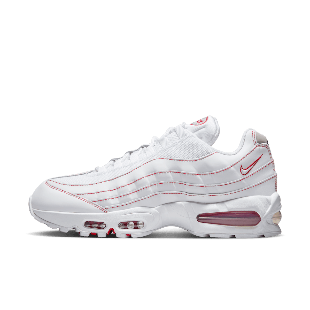 Nike Air Max 95 OG Big Bubble White University Red - SnrKickz