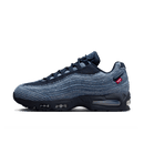 Nike Air Max 95 Levi’s Obsidian sneaker in donker indigo denim met zichtbare Air-units – zijaanzicht