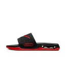 Nike Air Max Cirro Slide Black University Red FD4116-002 – front view met zwarte strap, rood Swoosh-logo en zichtbare Air Max unit