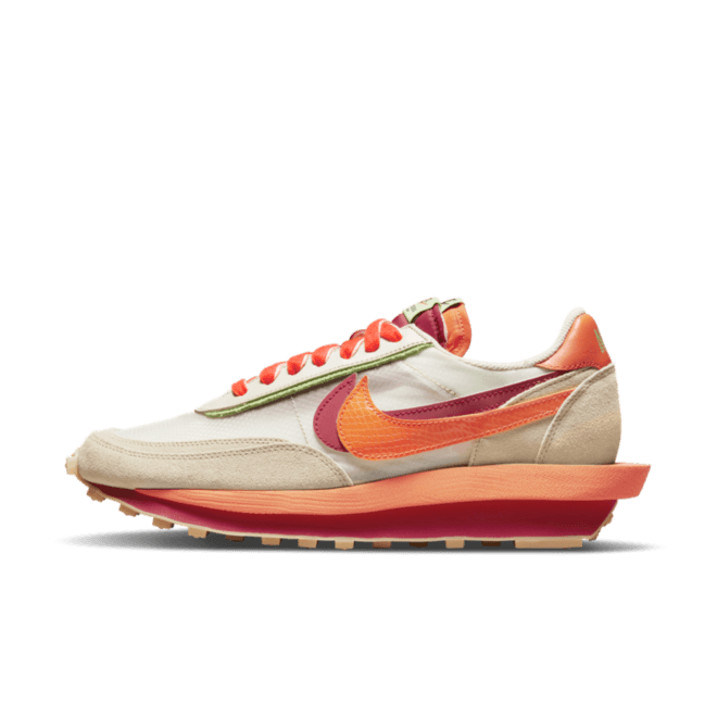 Nike LD Waffle sacai CLOT Kiss of Death Net Orange Blaze