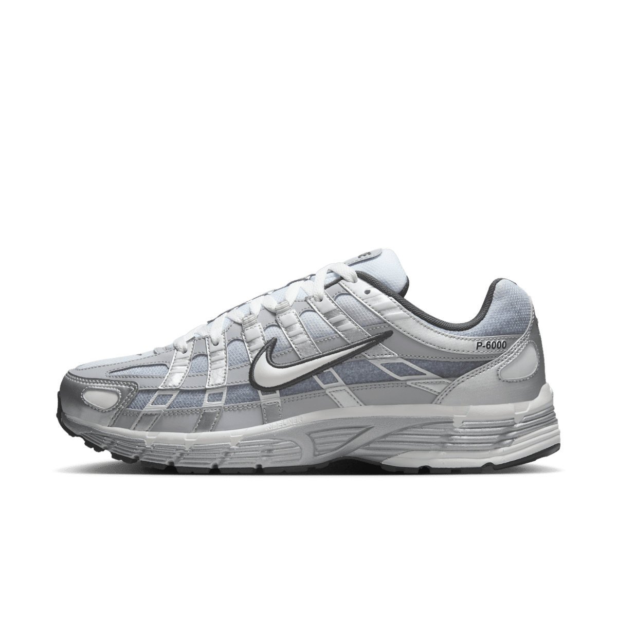Nike P-6000 Metallic Silver Summit White-Wolf Grey