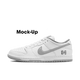 Nike SB Dunk Low Supreme 94 White Metallic Silver