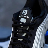 Nike Shox R4 Metallic Silver Black Racer Blue