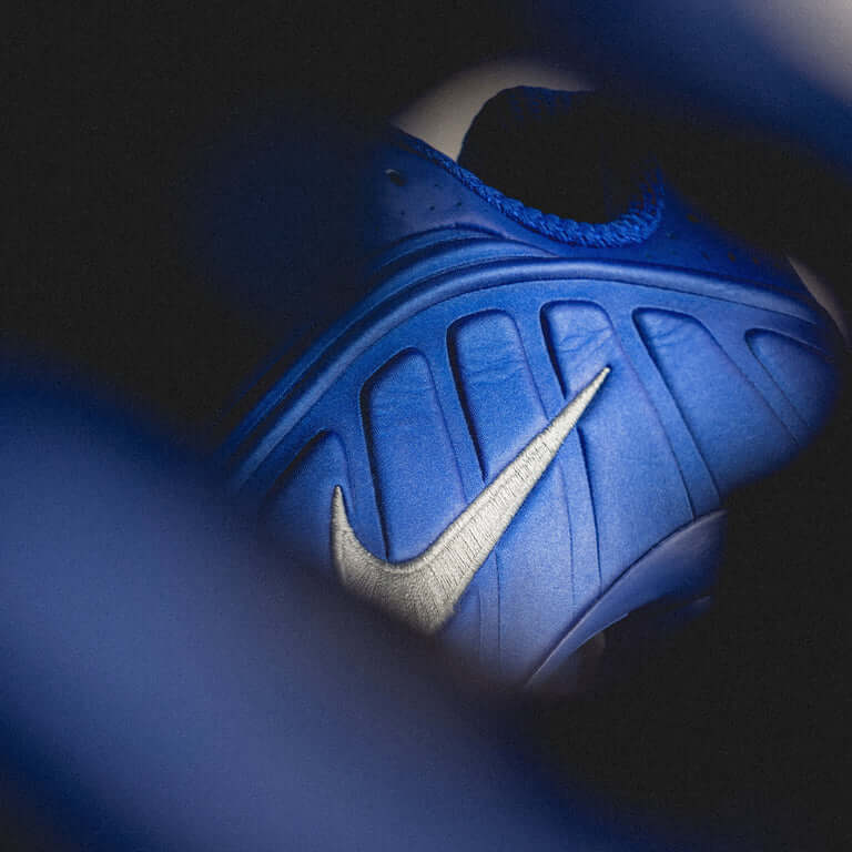 Nike Shox R4 Racer Blue Metallic Silver