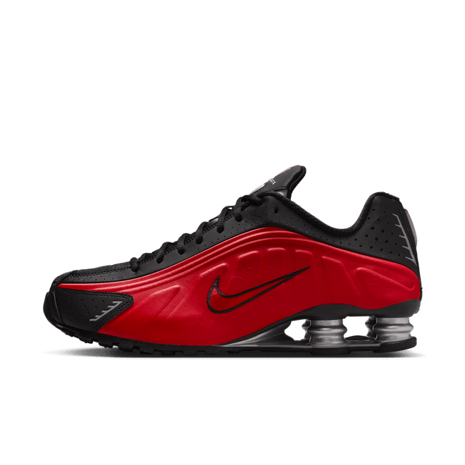 Nike Shox R4 University Red Black Metallic Silver