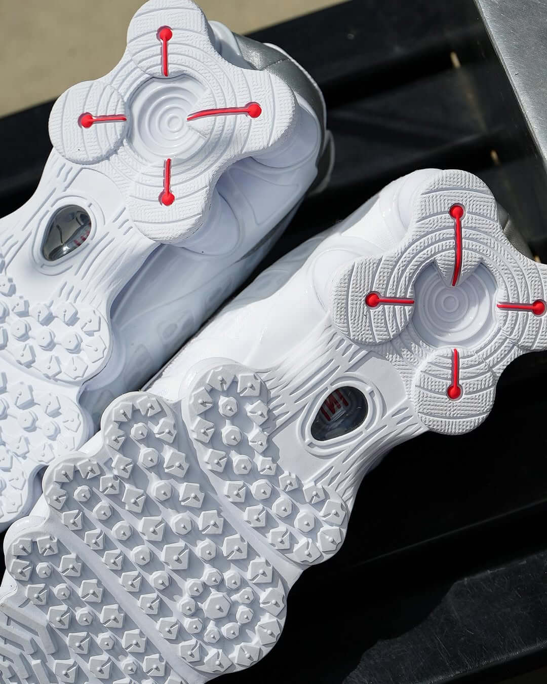 Nike Shox TL White Metallic Silver Max Orange