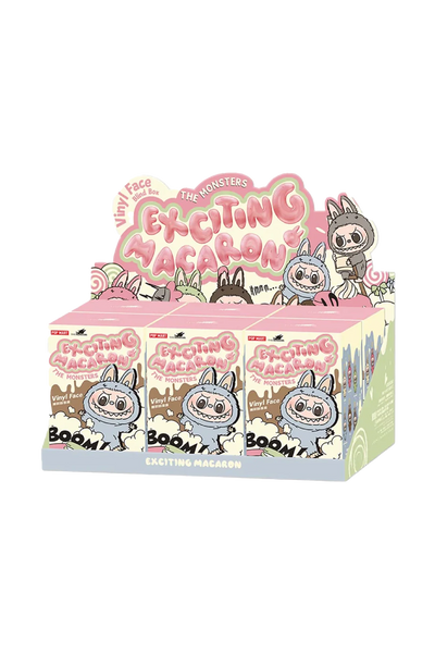 【POPMART】 The Monsters LABUBU Tasty Macarons Sealed Case Pop Mart Labubu The Monsters Tasty Macarons Vinyl Face