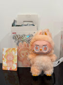 Pop Mart Labubu Big Into Energy Happiness – pendant uit de verpakking, met metalen ring, zachte vinyl/plush mix