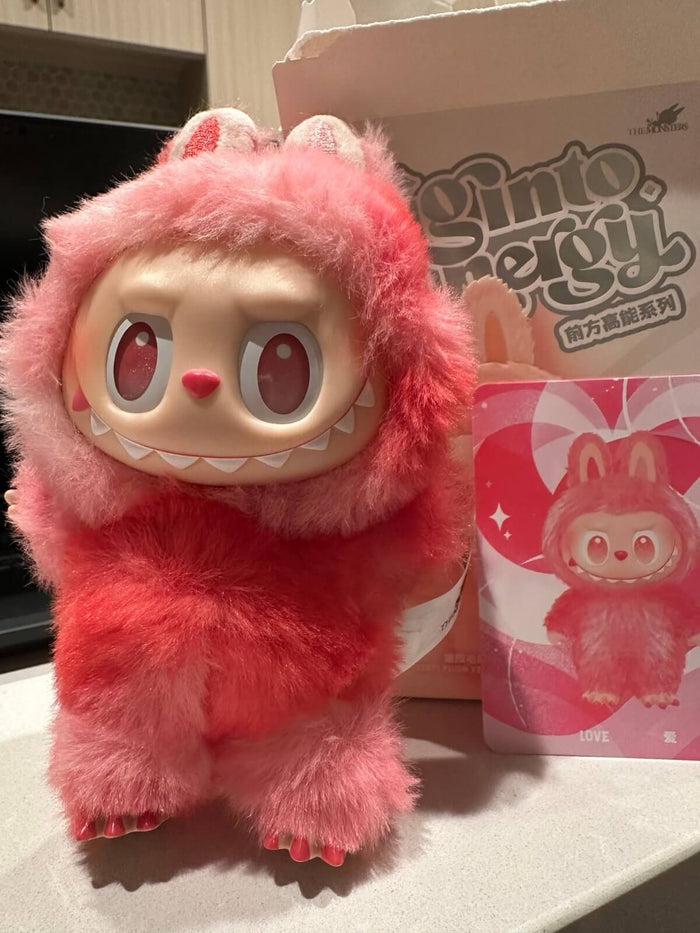 Pop Mart Labubu The Monsters Big Into Energy Series Love Vinyl Plush Pendant