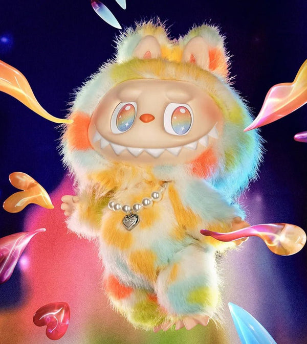 Pop Mart Labubu Die Monster Groß in Energie Serie Rock Das Universum Vinyl Plüschpuppe