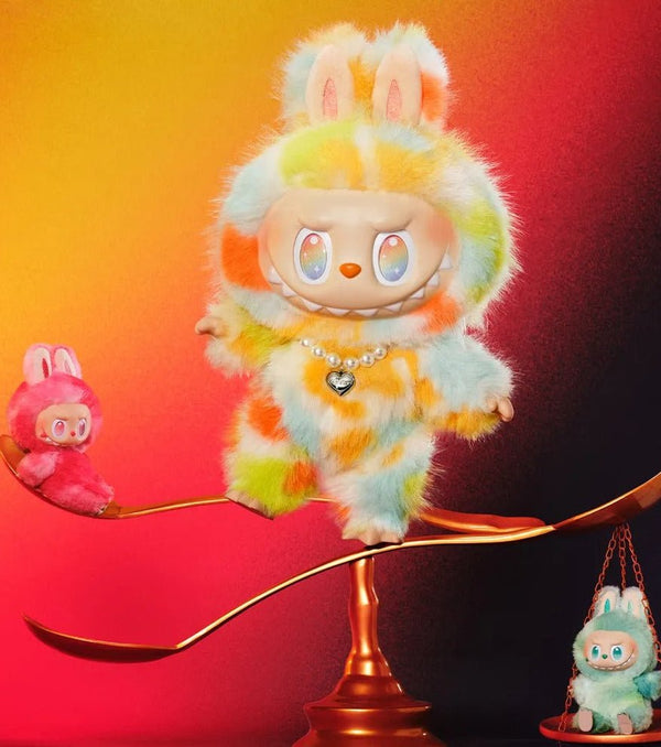 Pop Mart Labubu Die Monster Groß in Energie Serie Rock Das Universum Vinyl Plüschpuppe
