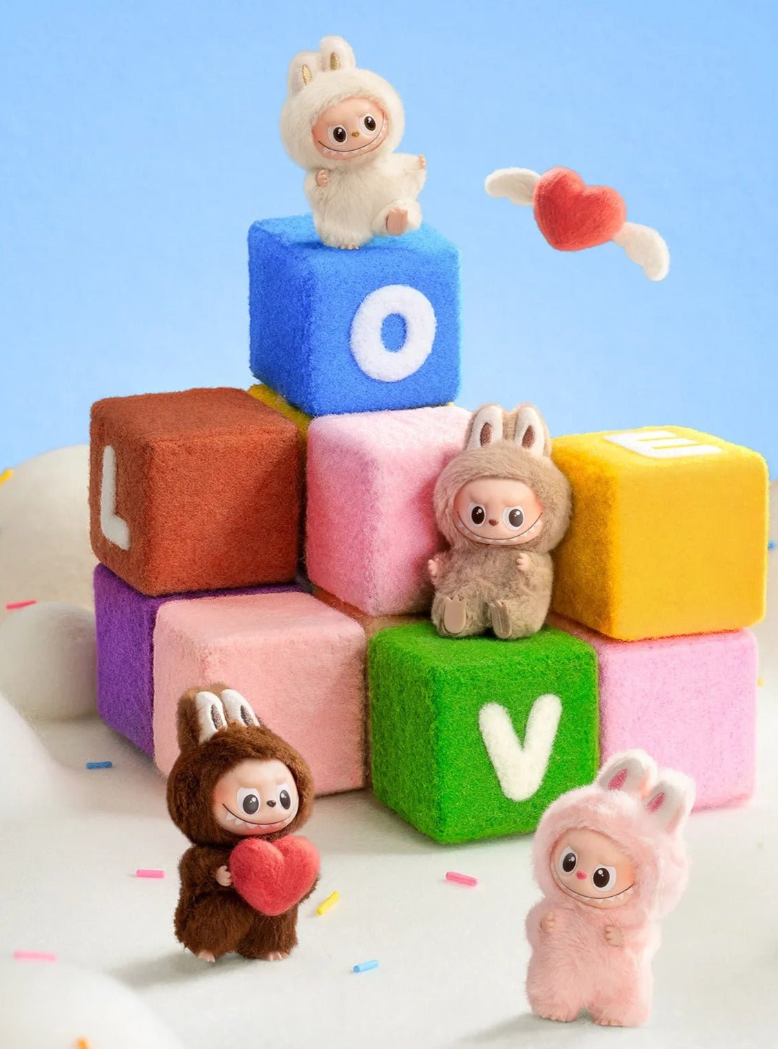 Pop Mart Labubu The Monsters Pin for Love Series Vinyl Plush Pendant (A-M)