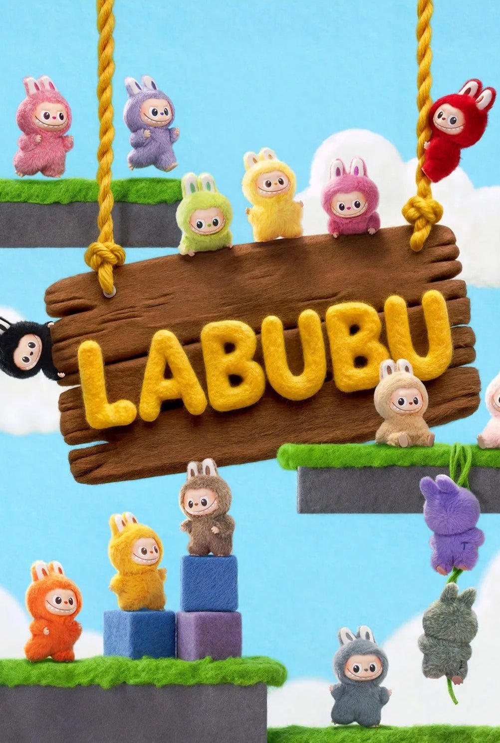 Pop Mart Labubu The Monsters Pin for Love Series Vinyl Plush Pendant (A-M)