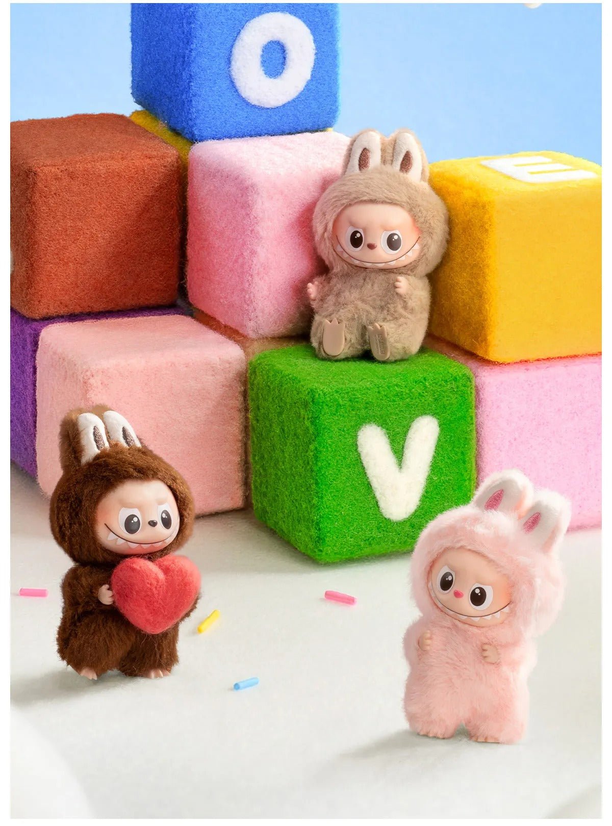 Pop Mart Labubu The Monsters Pin for Love Series Vinyl Plush Pendant (A-M)