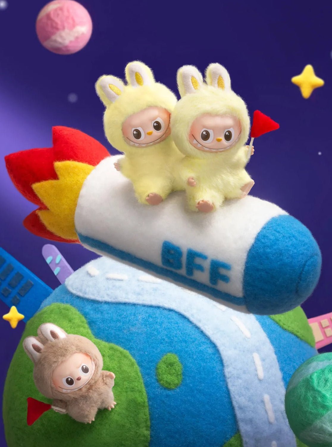 Pop Mart Labubu The Monsters Pin for Love Series Vinyl Plush Pendant (N-Z)