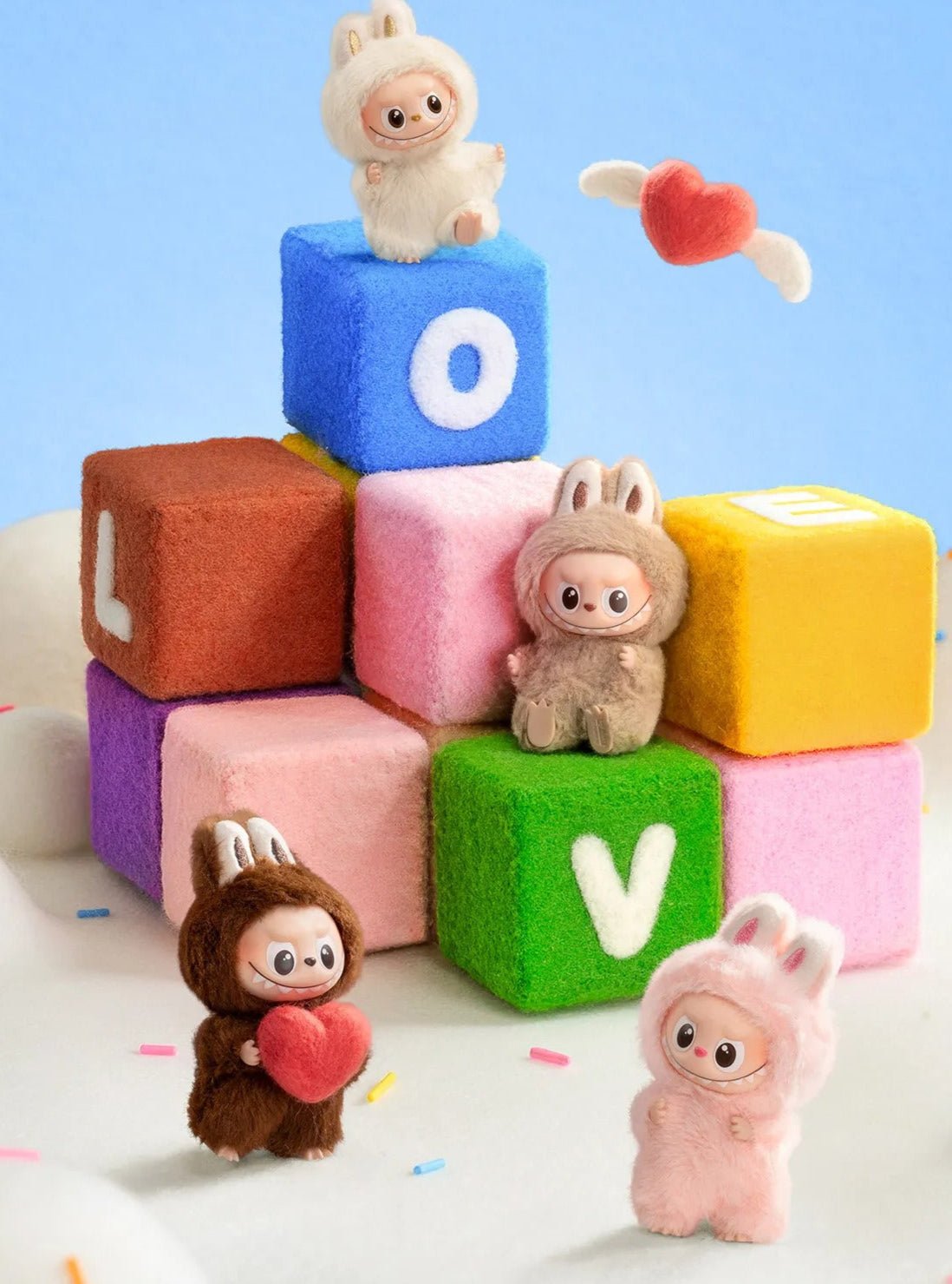 Pop Mart Labubu The Monsters Pin for Love Series Vinyl Plush Pendant (N-Z)