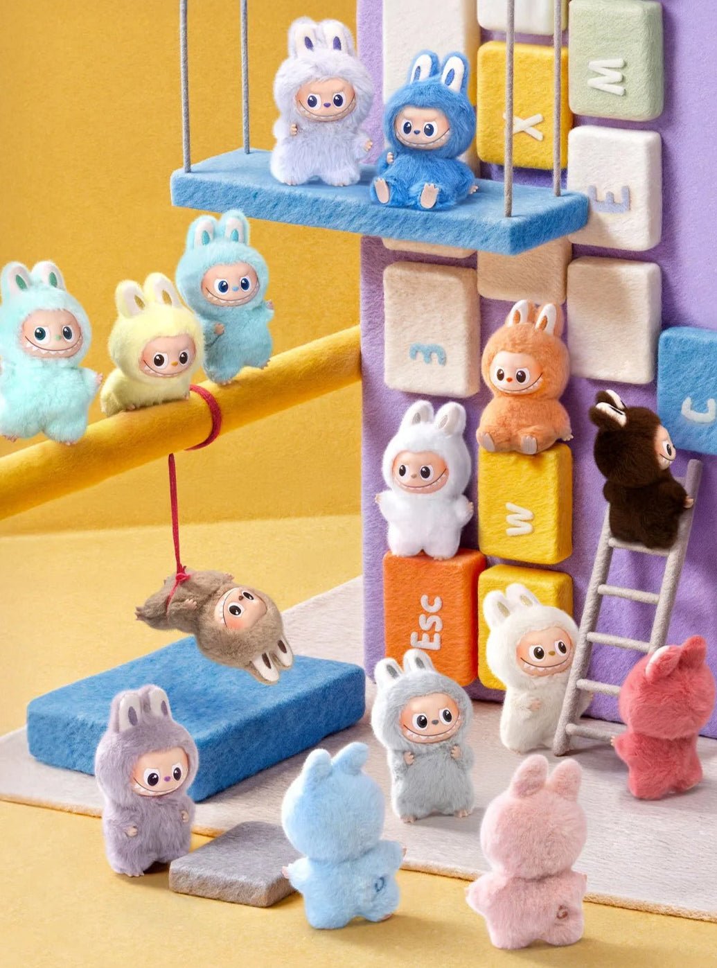 Pop Mart Labubu The Monsters Pin for Love Series Vinyl Plush Pendant (N-Z)