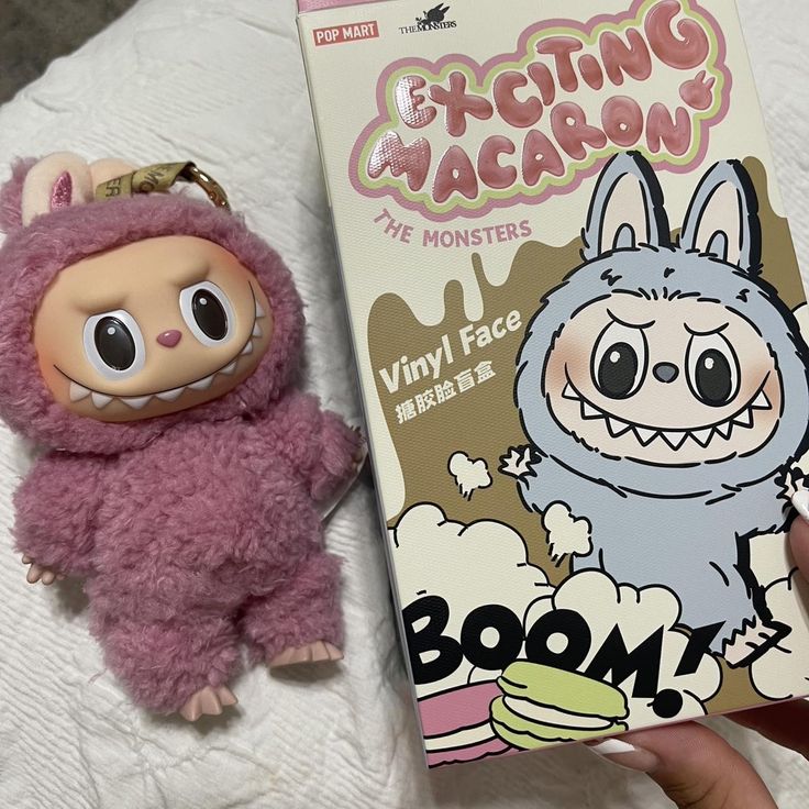 Pop Mart Labubu The Monsters Tasty Macarons Lychee Berry Vinyl Plush Pendant