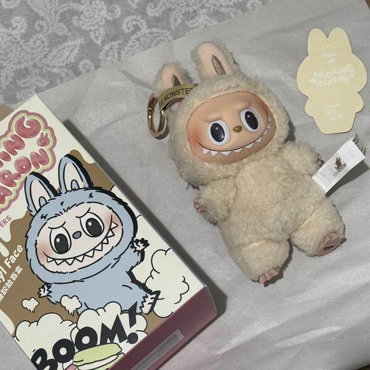 Pop Mart Labubu The Monsters Tasty Macarons Soymilk Vinyl Plush Pendant