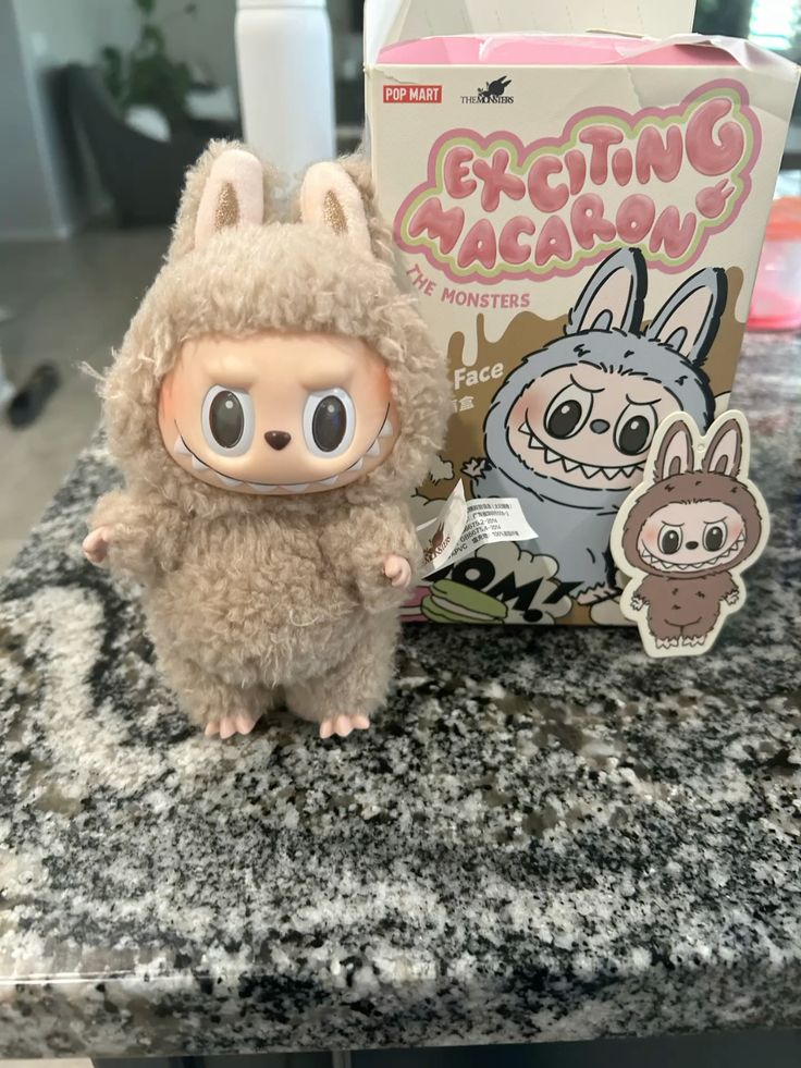 Pop Mart Labubu The Monsters Tasty Macarons Toffee Vinyl Plush Pendant