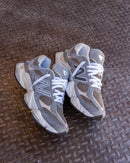 Bovenaanzicht van de New Balance 9060 Slate Grey Arid Stone, perfect voor neutral-toned streetwear looks