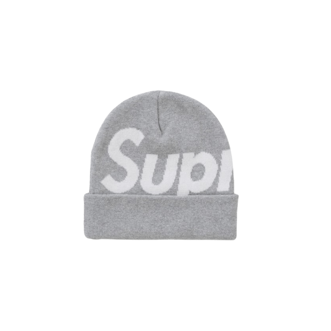 Supreme Big Logo Beanie (FW24) Ash Grey