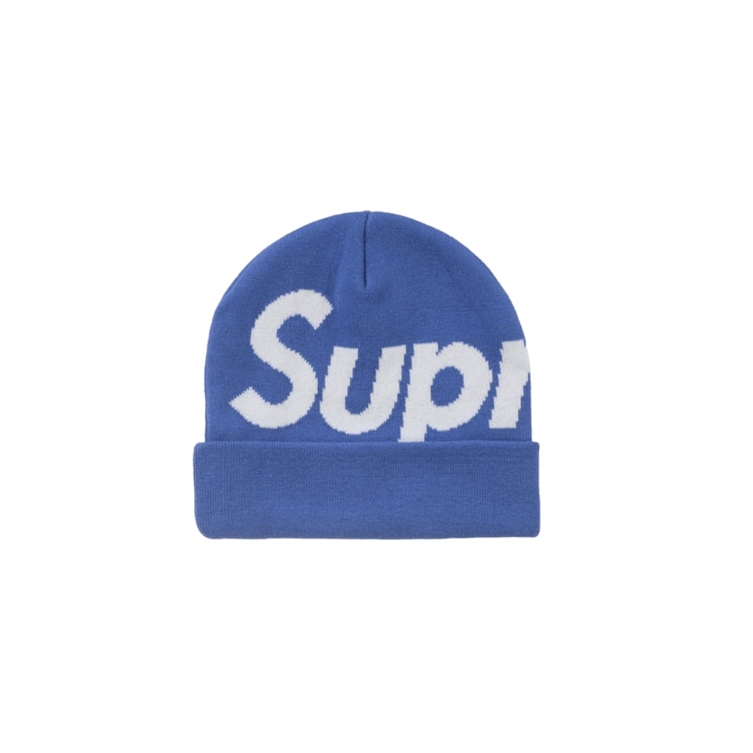Supreme Big Logo Beanie (FW24) Blue