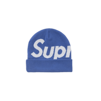 Supreme Big Logo Beanie (FW24) Blue