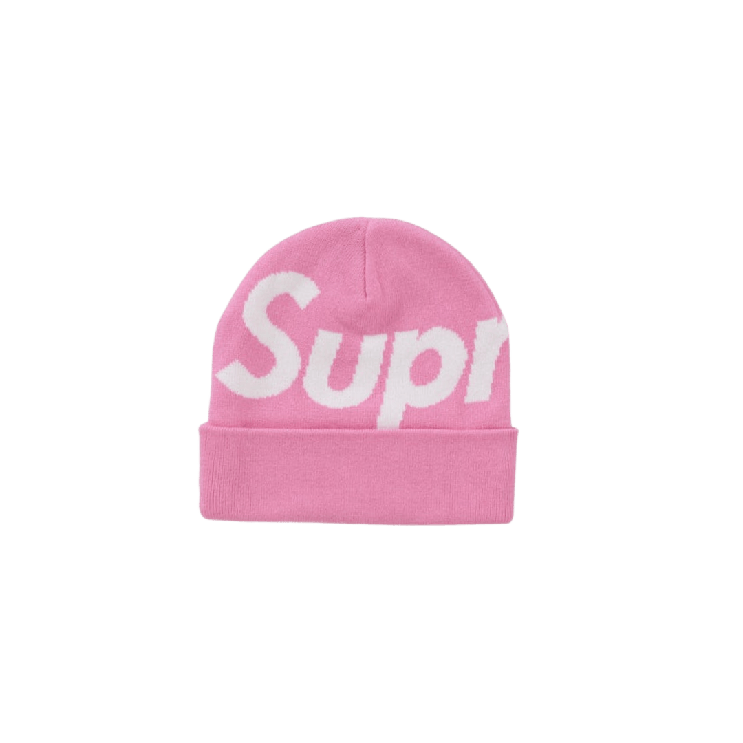 Supreme Big Logo Beanie (FW24) Pink