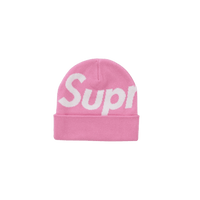 Supreme Big Logo Beanie (FW24) Pink